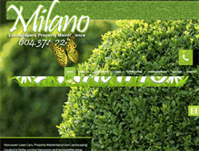 Tablet Screenshot of milanolandscapers.com